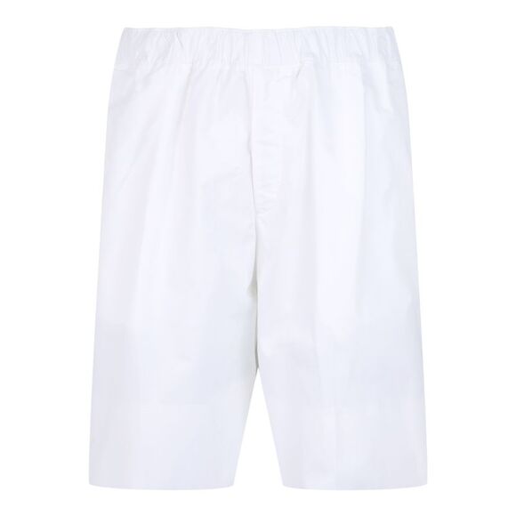 Alexander McQueen Wide Leg Pajama Shorts White Mens